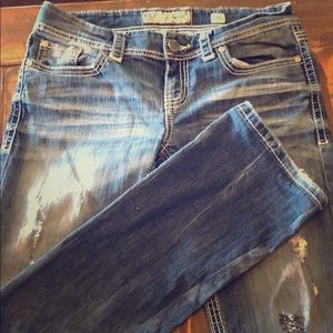 BKE Sabrina Bootcut Jeans size 31 dark wash